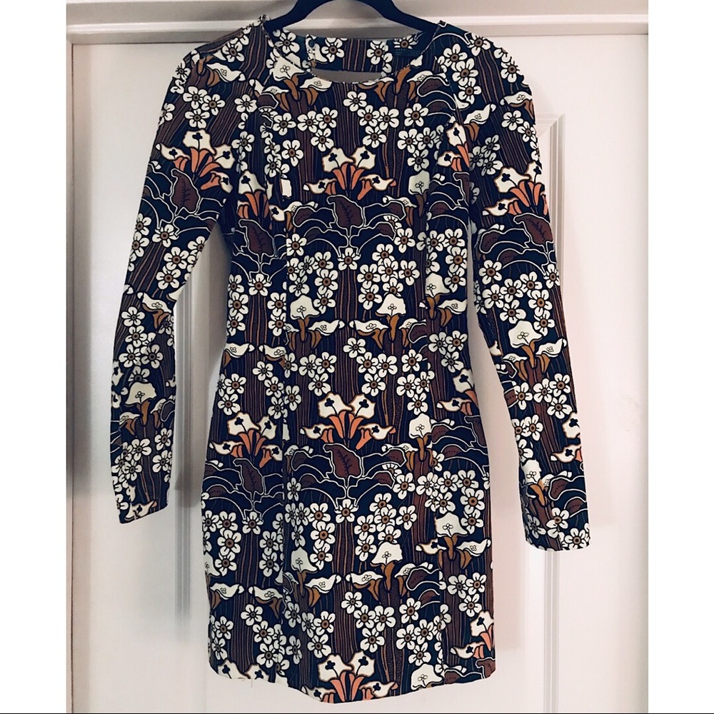 Corduroy Floral Dress